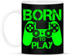 printfashion Born to play - Bögre - Fekete (5328167)