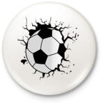 printfashion focilabda - Kitűző, hűtőmágnes - Fehér (13828571)