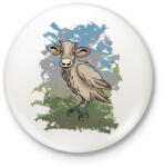 printfashion A dolmányos borjú - Kitűző, hűtőmágnes - Fehér (5692045)