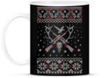 printfashion Vadász karácsony - Bögre - Fekete (794167)