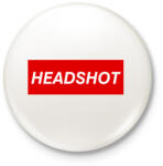 printfashion Headshot - Kitűző, hűtőmágnes - Fehér (3077244)