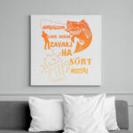 printfashion Horgászom csak akkor zavarj ha sört hoztál - Vászonkép - Fehér (6635924)