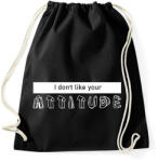 printfashion Your attitude - Sportzsák, Tornazsák - Fekete (7523244)