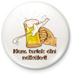 printfashion sör - Kitűző, hűtőmágnes - Fehér (3176239)