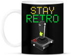 printfashion Stay retro joystick - Bögre - Fekete (11445565)