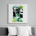 printfashion NEW NUMBER - Vászonkép - Fehér (6621684)