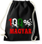printfashion 100%MAGYAR - Sportzsák, Tornazsák - Fekete (2696118)