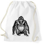 printfashion Gorilla - Sportzsák, Tornazsák - Fehér (10595075)