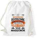 printfashion Legjobbakból lettek masszőrök - Sportzsák, Tornazsák - Fehér (12608353)