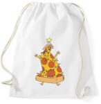 printfashion Pizza karácsonyfa - Sportzsák, Tornazsák - Fehér (5636832)