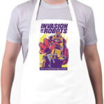 printfashion Retro sci-fi mozi - Kötény - Fehér (4914907)