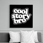 printfashion Cool Story Bro - Vászonkép - Fekete (6651653)
