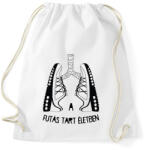 printfashion A futás tart életben - Sportzsák, Tornazsák - Fehér (7355260)