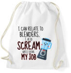 printfashion I can relate to blenders - Sportzsák, Tornazsák - Fehér (7074237)