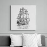 printfashion Vitorlás Hajó - Vászonkép - Fehér (13546285)