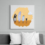 printfashion Tárhely evolúció - Vászonkép - Fehér (6640010)