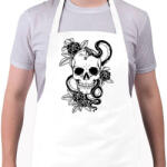 printfashion koponya - Kötény - Fehér (9009207)