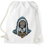 printfashion Gangster Bulldog - Sportzsák, Tornazsák - Fehér (3620941)