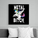 printfashion Metal b*tch - Vászonkép - Fekete (6653304)