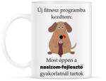 printfashion Új fitnesz programba kezdtem - Bögre - Fehér (15116462)