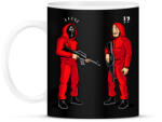 printfashion Squid game vs. La casa de papel - Bögre - Fekete (5479076)