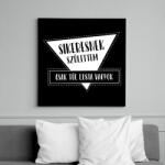 printfashion Sikeresnek születtem - Vászonkép - Fekete (7534923)