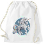 printfashion Kecses egyszarvú hölgy - Sportzsák, Tornazsák - Fehér (14878912)