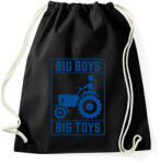 printfashion Big boys big toys - traktoros - Sportzsák, Tornazsák - Fekete (1196458)