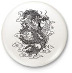 printfashion Sárkány - Kitűző, hűtőmágnes - Fehér (13943797)