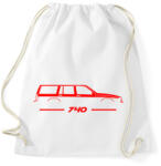 printfashion Volvo 740 (1) - Sportzsák, Tornazsák - Fehér (14466773)