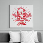 printfashion Grill koponya - Vászonkép - Fehér (13690983)