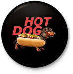 printfashion hot dog tacsi - Kitűző, hűtőmágnes - Fekete (15329510)