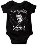 printfashion Horgász legenda - Baba Body - Fekete (4667447)