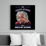 printfashion Nincs jogsi, nincs baj! - Vászonkép - Fekete (14836656)