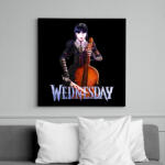 printfashion Wednesday art 12 - Vászonkép - Fekete (13145821)