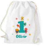 printfashion Robotos szülinap - Névvel - Sportzsák, Tornazsák - Fehér (13579694)