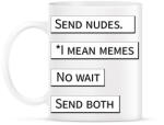 printfashion Send nudes - Telefontok - Bögre - Fehér (7008457)