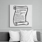 printfashion Karakterlap csapattag - Vászonkép - Fehér (13843784)