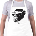 printfashion Vagány majom - Kötény - Fehér (4903826)