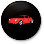 printfashion sport autó - Kitűző, hűtőmágnes - Fekete (6012490)