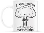 printfashion I overthink everything - Bögre - Fehér (16342122)
