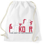 printfashion Parkour - the art of the moment - Sportzsák, Tornazsák - Fehér (4752801)