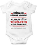 printfashion Büszke főnök - Baba Body - Fehér (8692081)