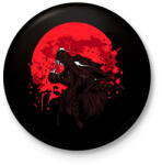 printfashion Vérfarkas és vérhold - Kitűző, hűtőmágnes - Fekete (5537515)