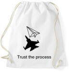 printfashion Trust the process - Sportzsák, Tornazsák - Fehér (16753353)
