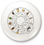 printfashion Skorpió - Kitűző, hűtőmágnes - Fehér (3077353)