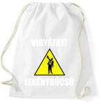 printfashion Vigyázat legénybúcsú - Sportzsák, Tornazsák - Fehér (5303849)