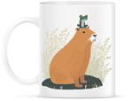 printfashion Capybara és béka - Bögre - Fehér (14252258)