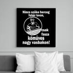 printfashion kőműves - Vászonkép - Fekete (6648713)