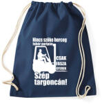 printfashion Targoncás - Sportzsák, Tornazsák - Sötétkék (741235)
